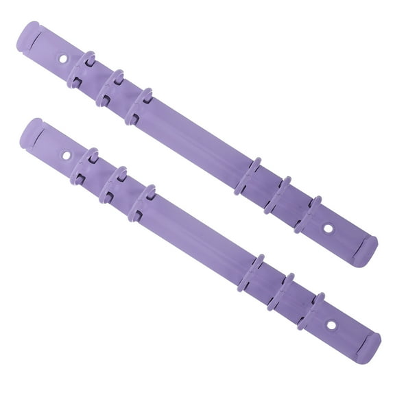 Homoyoyo 2Pcs Stylish Lavender Metal Binder Mechanisms for Notebook Binding and Organization