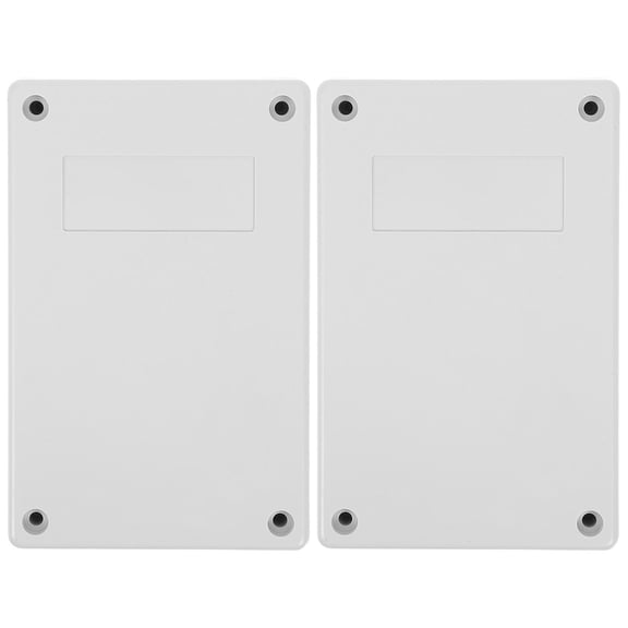 Homoyoyo 2-Pack Outdoor Plastic Enclosure Box for Electrical Wiring, Weatherproof, White, Electronics