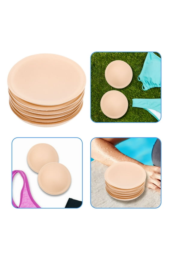 Bathing Suit Inserts Pads Cushion Beige Sponge 3 Pairs Swimwear Bra Padding