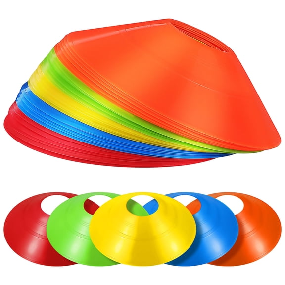 Homoyoyo 30-Piece Multi-Color Soccer Training Cones Set for Agility, Speed Drills, Practice, and Skill Development