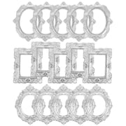 Homoyoyo 30PCS Miniature Wall Decor Resin Photo Frames for Dollhouse Home Decoration