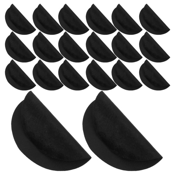 Homoyoyo Round Blank Leatherette Patches Black for Heat Press and Iron-on Projects 30Pcs