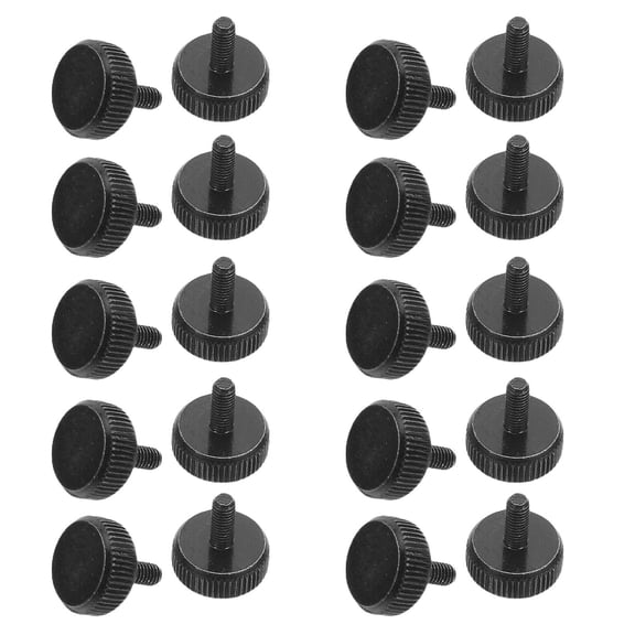 Homoyoyo Pc Case Fasteners Carbon Steel Black Universal Compatibility 30Pcs