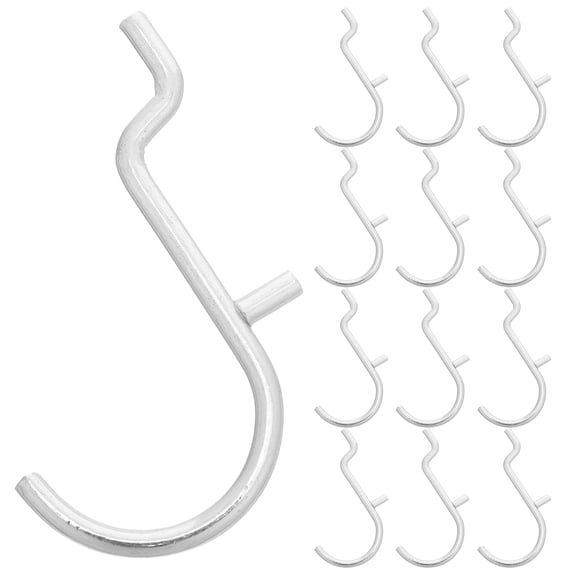 Homoyoyo 30Pcs Metal Kitchen Cabinet Hooks Pegboard Hanging Hardware for Tool and Utensil Storage and Organization