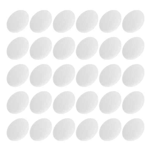 Homoyoyo 30Pcs White Fabric Buttons for Sewing with Durable Metal S for Garments