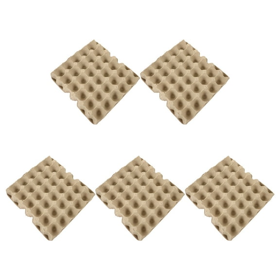 Homoyoyo 30-Count Natural Pulp Cardboard Flats Bulk Cartons Multi-Compartment Holder for Refrigerator Storage