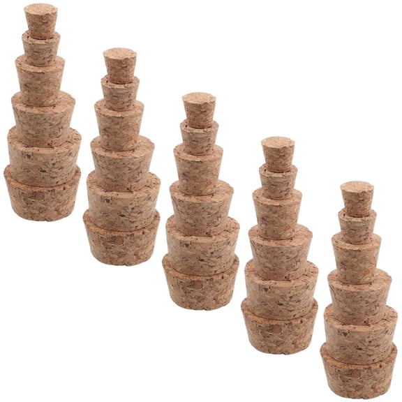 Homoyoyo Versatile Wood Cork Stopper for Wine Beer Wishing Bottles 30Pcs
