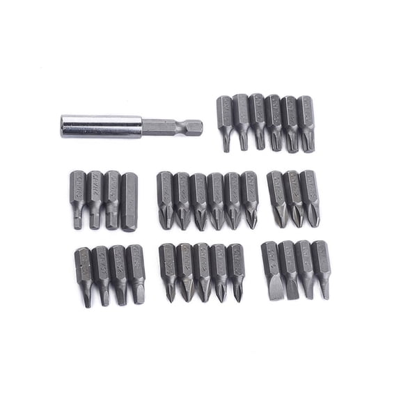 Homoyoyo 33Pcs Security Bit Assorted Colors Set with Magnetic Holder for Star Fork and Tri-Wing Screws