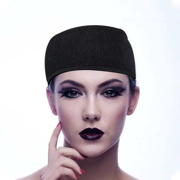 Homoyoyo Adjustable Black Headband for Shower and Makeup 3Pcs Stylish Decor