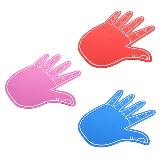 Homoyoyo 3Pcs Cheerleading Event Giant Foam Hands Lightweight Eva Material Noise Reducing