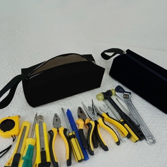 Homoyoyo 3-Piece Black Organizer Bags Set for Tools, Accessories Storage and Travel Carrying