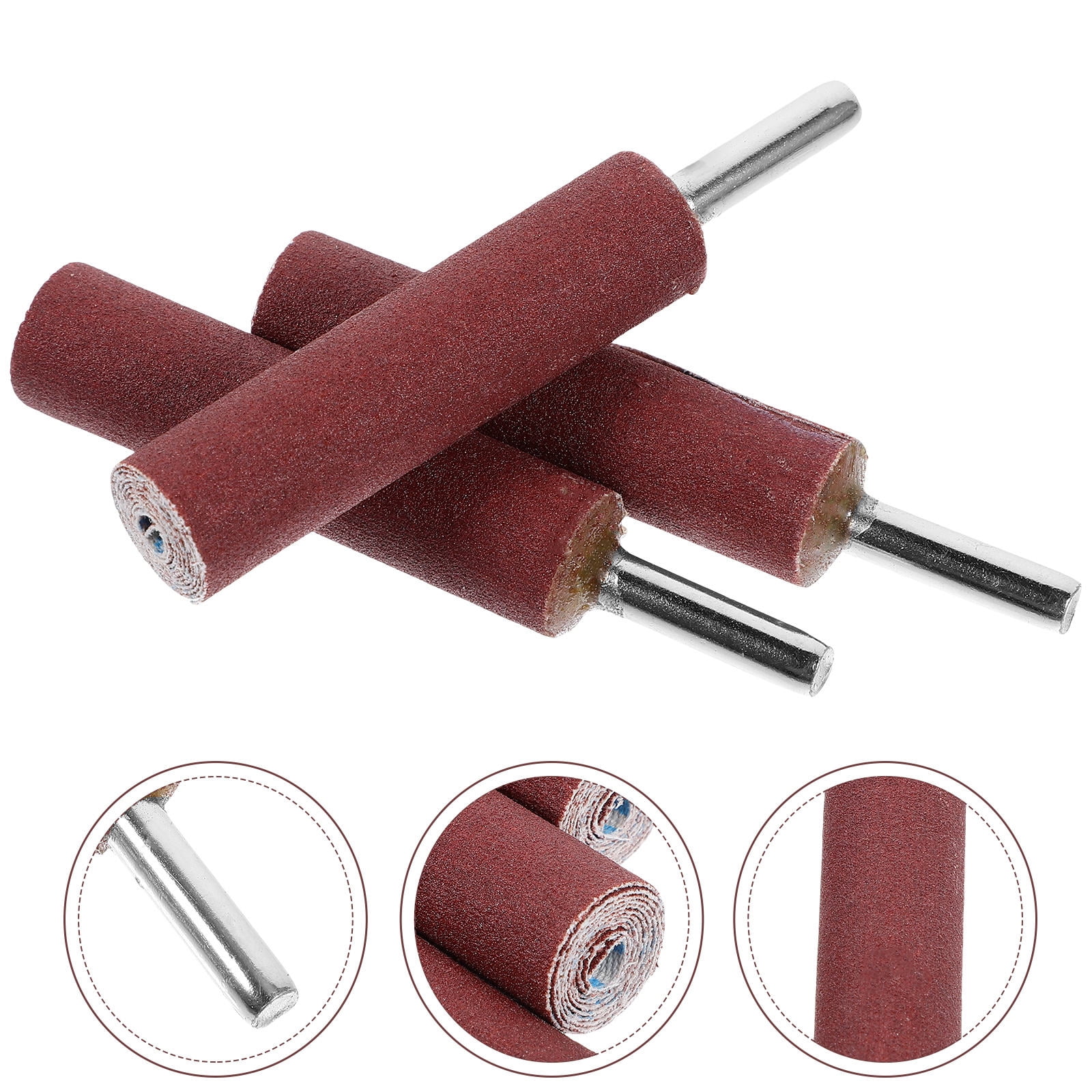 Homoyoyo 3Pcs Sanding Drum for Drill Press Cylindrical Shape with Iron ...