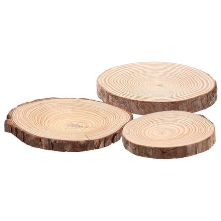 Homoyoyo Cedarwood Coasters 3Pcs Brown Sturdy Farmhouse Cup Mats for Home Decor