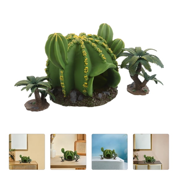 Homoyoyo 3pcs Mini Trees Plastic for Landscape Scenery Trees Model in Indoor Decor Green Plastic