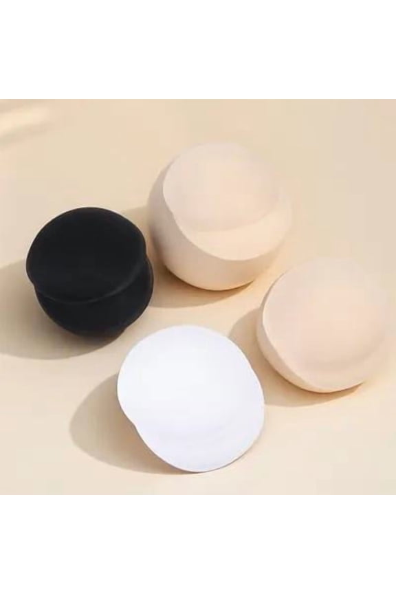 4 Pairs Black Removable Sponge Bra Inserts Soft Padding for Daily Wear and Comfort