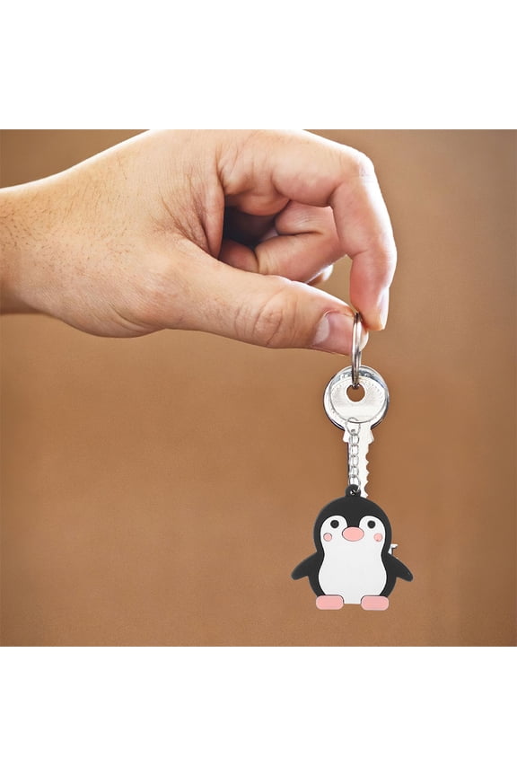 Penguin Keychains 40 Pcs Multi-Color Soft PVC Gel Cute Animal Charms for Bags, Backpacks, and Decoration