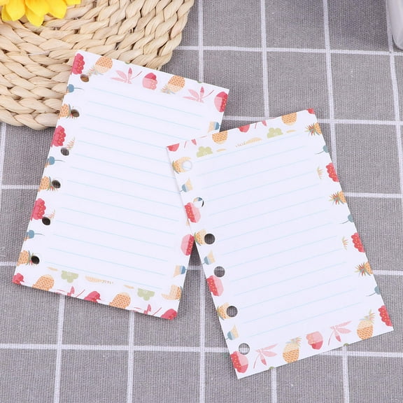 Homoyoyo Filler Paper 6 Holes White Paper Refills for Loose Leaf Notebook