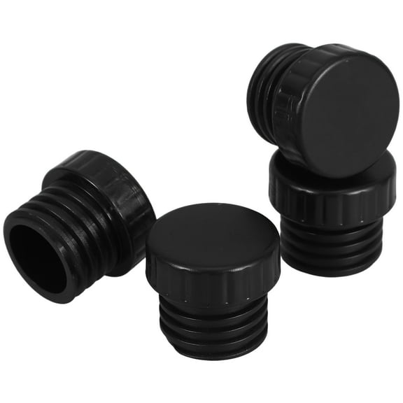 Homoyoyo Socket Protector Covers for Lights, Black Plastic, Indoor and Outdoor Use, 4 Pieces, Child Safety Electrical Outlet Covers