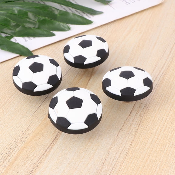 Homoyoyo 4 Pcs Soccer Drawer Knobs Plastic Assorted Colors Decorative Dresser Handles