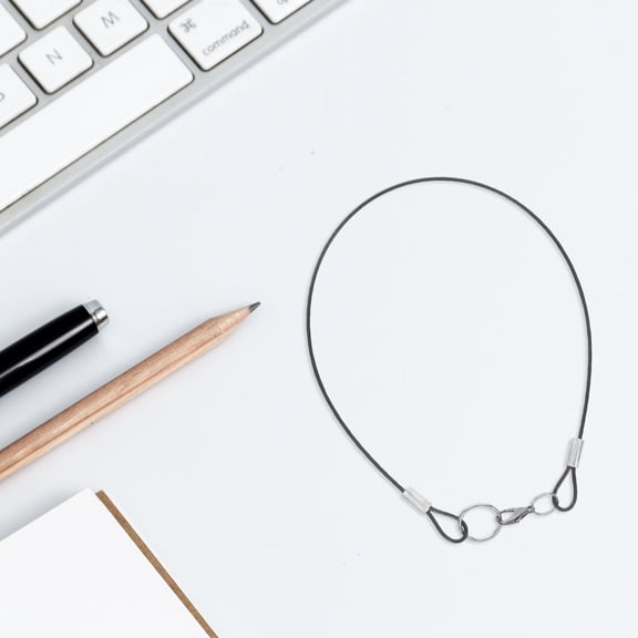 Homoyoyo Steel Wire Anti-Lost Lanyard Clips , Universal Keychain Holder for Daily Use, 4 Pieces