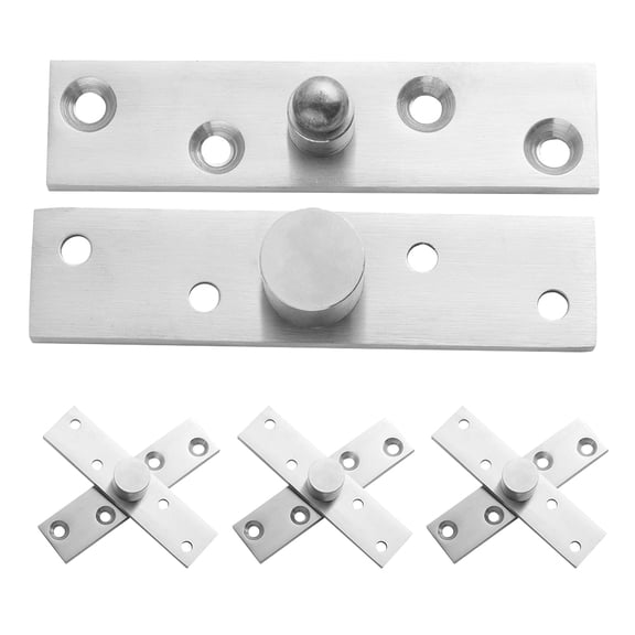 Homoyoyo 4-Pack Metal Cabinet Door Hinges with Hidden Seamless Closure for Furniture and Cabinet Hardware