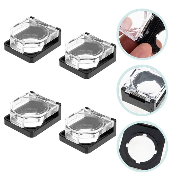 Homoyoyo Clear Protective Button Covers for Machinery, Transparent Cap Set of 4, and Easy to Install