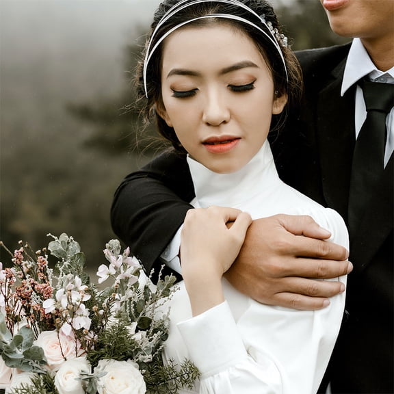 Homoyoyo 4pcs Silver Headbands for Girls DIY Headdress Crafting Kit Iron Flexible Design for Cosplay Events