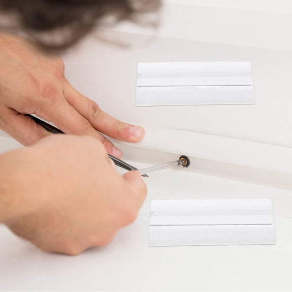 Homoyoyo Acrylic Self-Adhesive Hinges Clear for DIY Projects Wall-Friendly and Adjustable 4Pcs