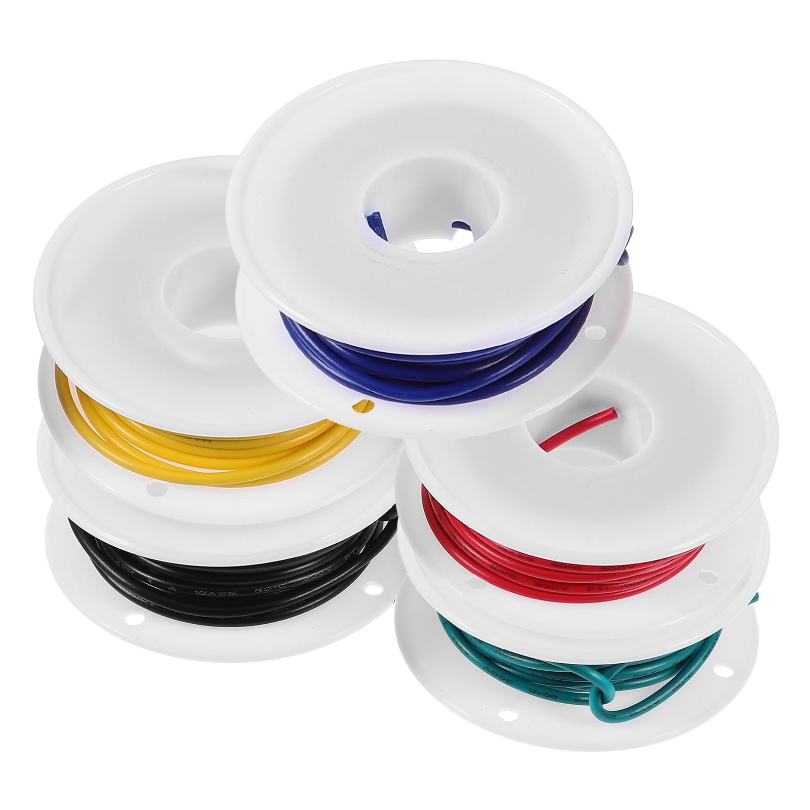 Stranded Kit Homoyoyo Assorted Color Copper Electrical Wiring Stranded Wire Kit 5 ...