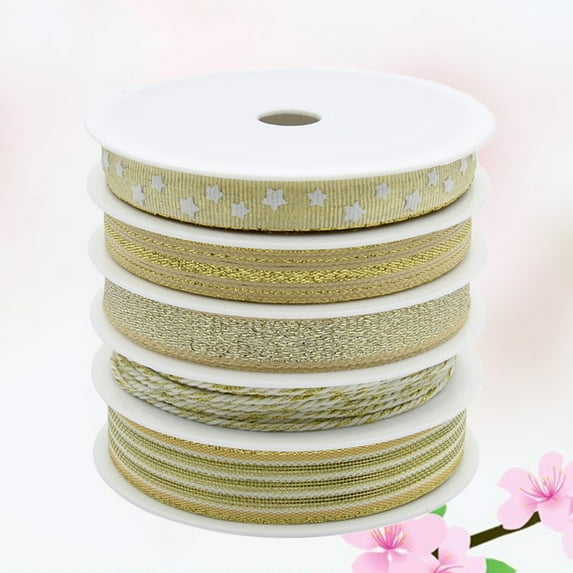 Homoyoyo Premium Golden Ribbons for Durable Christmas and Wedding Decor