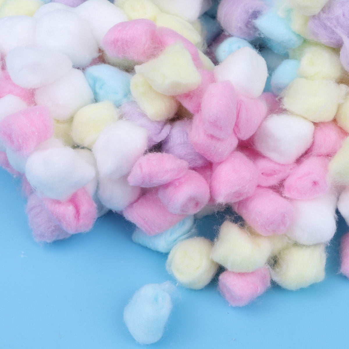 Homoyoyo 500g Pack Cotton Balls For Face Assorted Colors 2.5x2.5x1In Beauty Routine Home Use