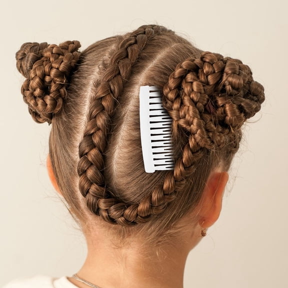 Homoyoyo 50pcs White Hair Side Combs for Men 14 Tooth Design Handmade Portable Hair Accessories and Lightweight