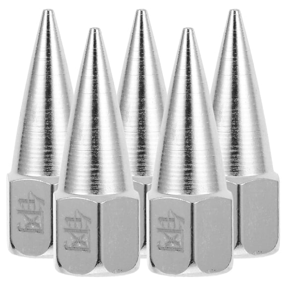 Homoyoyo Steel Grease Tips Kit, 5 Pieces Precision Machined for Machinery Maintenance and Repair