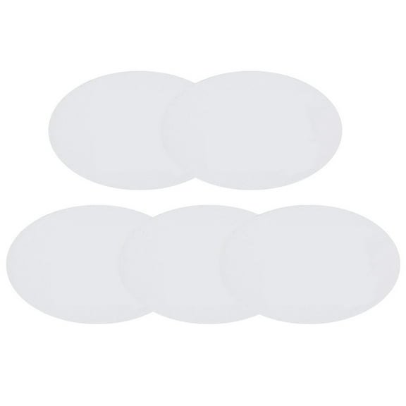 Homoyoyo 5Pcs Oval Cotton Artist Panels White for Drawing Use Compatible with Oils Acrylics