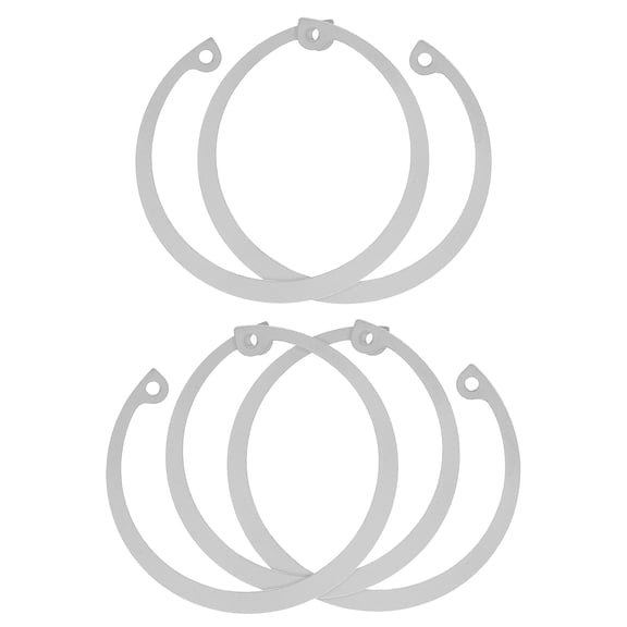Homoyoyo Stainless Steel Circlip for Shafts, Elastic Retaining Clips, 5 Pieces Set for Mechanical Use