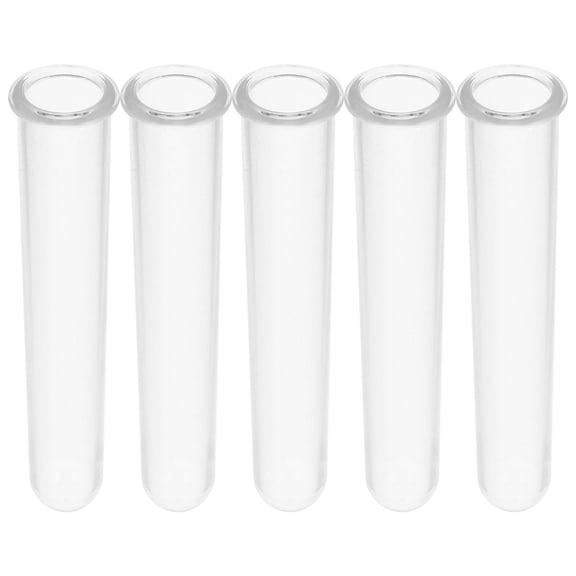 Homoyoyo 5-Piece Clear Acrylic Test Tube Glass Set for Cocktails, Barware, Party Drinkware Accessories