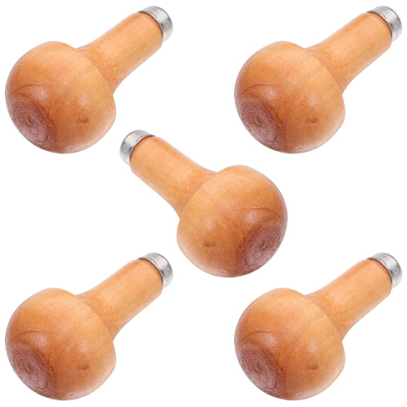 Homoyoyo Ergonomic Wooden Engraver Handle Set, Multi-Color Material, Comfortable Grip for Daily Use, 5 Pieces