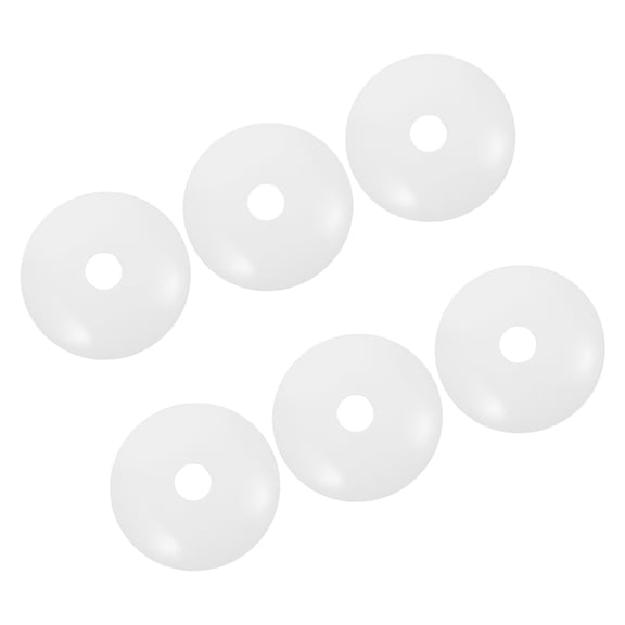 Homoyoyo White Iron Ceiling Light Canopy, 6 Pieces, Stylish Home Decor, Easy to Install, and Versatile