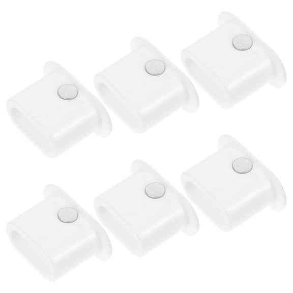 Homoyoyo 6-Pack White Plastic Cabinet Pulley Hardware for Refrigerators, Low Noise and Smooth