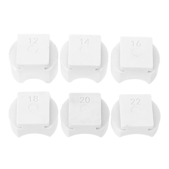 Homoyoyo 6Pcs Small White Ring Bender Dies Supplies for Efficient Ring Making and Easy Die Replacement