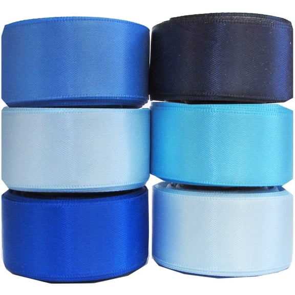 Homoyoyo Assorted Color Baking Ribbons for Birthday Party Decorations, and Colorful, 6 Pieces