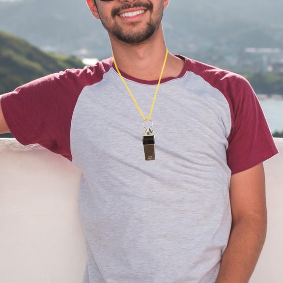 Homoyoyo 6Pcs Stainless Steel Referee Whistles for Coaches Teachers Outdoor Activities