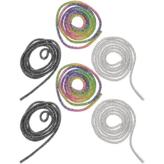 Homoyoyo Multi Color Rhinestone Laces Dazzling Design for DIY Projects 6Pcs