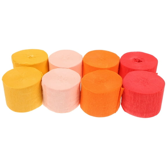 Homoyoyo Gradient Crepe Paper Rolls Assorted Colors Soft Party Decorations for Events Crafts and