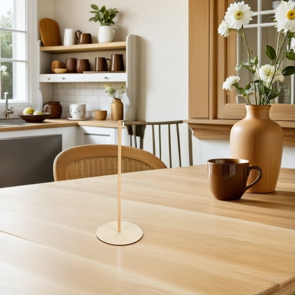 Homoyoyo 8 Sets Light Yellow Donut Holder Stand for Parties Storage Organizer Display