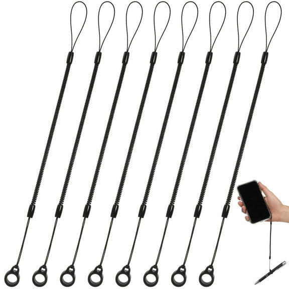 Homoyoyo Elastic Tether Lanyards for Stylus Pens, Black, Secure Attachment for Daily Use and Easy Carry