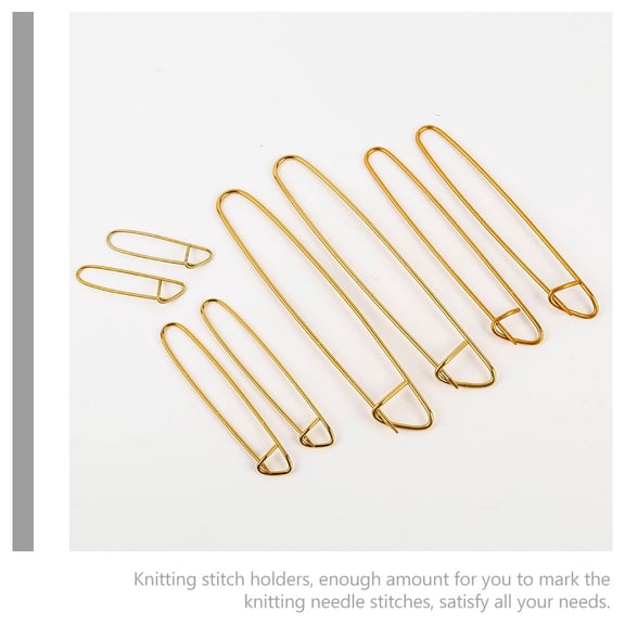 Homoyoyo 8pcs Cable Stitch Holder Knitting Supplies Golden for Marking Stitches for Mothers