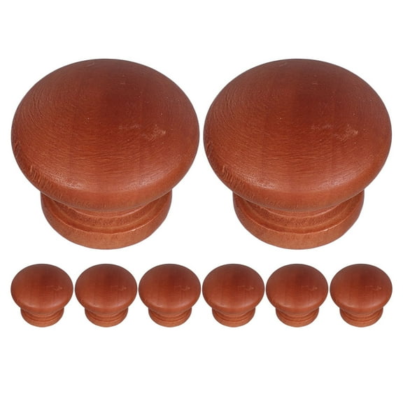 Homoyoyo Rustic Brown Wood Cabinet Knobs Decorative Drawer Pulls for Furniture, Cabinets, and Home Improvement
