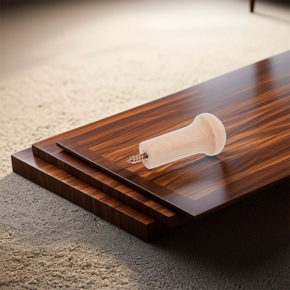 Homoyoyo 8pcs Wood Peg Hooks Beige Square Shape for Hanging Bags Coats Home Decor Projects