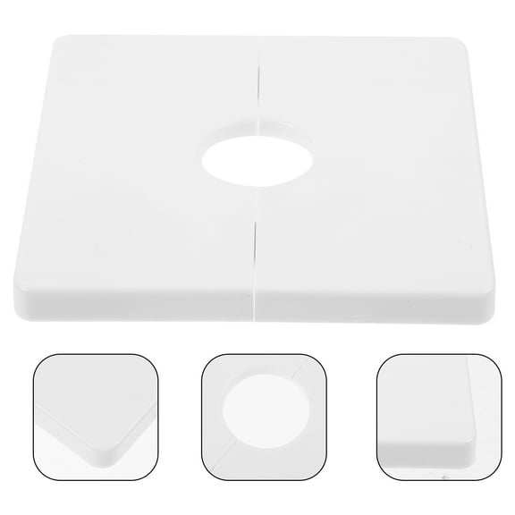 Homoyoyo White Escutcheon Plate Cover for Wall Pipe Holes Plumbing Flange Replacement